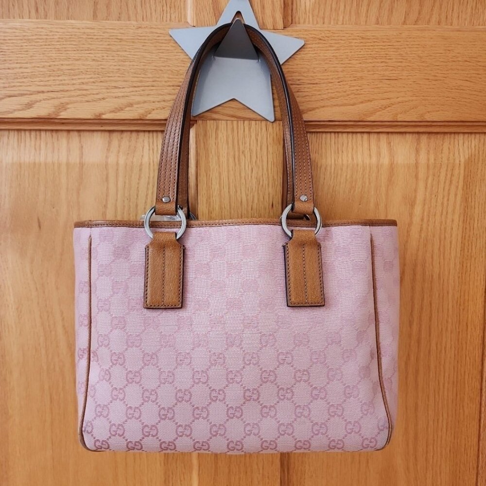 Gucci Canvas and Leather Tote